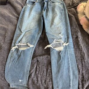 Men's Blue Distressed Jeans